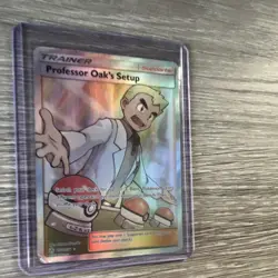 Pokemon TCG Professor Oak's Setup Full Art Ultra Rare Cosmic Eclipse 233/236 - Image 4
