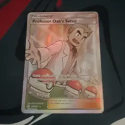 Pokemon TCG Professor Oak's Setup 233/236 Cosmic Eclipse Full Art Holo Eng 2019 - Image 1