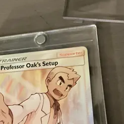 Pokemon Professor Oak's Setup Full Art Ultra Rare Trainer 233/236 Holo - Image 4