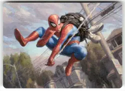 Spider Man Web Slinger Art Card 4 MTG ASSPM S NM - Image 1