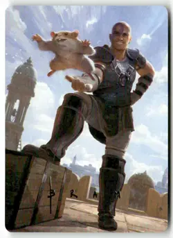 Minsc & Boo Timeless Heroes Art Card Gold Stamped Signature 72 MTG ASCLB S NM - Image 1