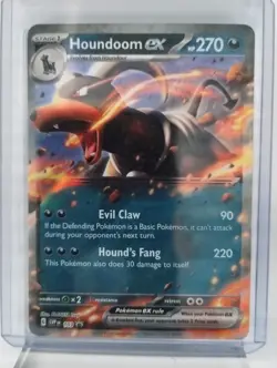 2024 Pokemon TCG Houndoom EX 103 Sv: Scarlet & Violet Promo Cards Holo NM - Image 1