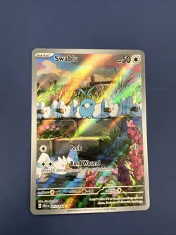 Swablu 213/182 SV04: Paradox Rift Holo Pokemon Card - Image 1