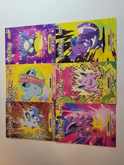 Nidoking Nidoqueen Line Holo Pokemon Attacks Cards Top Peru Card Set Of 6 - Image 1