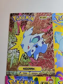 Nidoking Nidoqueen Line Holo Pokemon Attacks Cards Top Peru Card Set Of 6 - Image 2