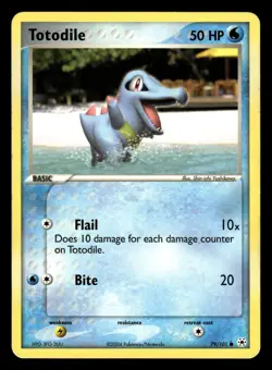 Totodile 79/101 Ex Hidden Legends Pokemon Card - Image 1