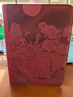 Pokemon TCG Cubone Zipper Binder 9-Pocket Side Loading 432 Cards Red/Black - Image 1