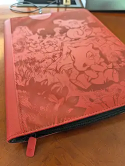 Pokemon TCG Cubone Zipper Binder 9-Pocket Side Loading 432 Cards Red/Black - Image 4