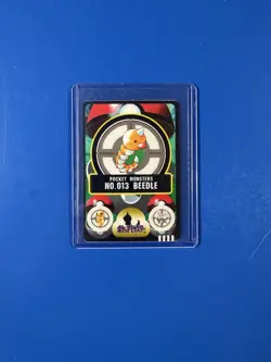 Pokemon Sealdass Sticker Card Weedle No.13 Bandai Pocket Monsters 1997 Japan - Image 1