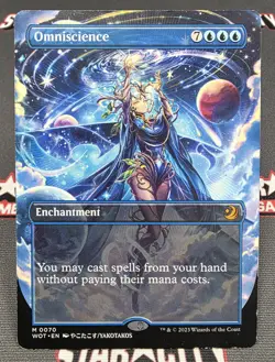 MTG Omniscience- DAMAGED -Enchanting Tales Magic the Gathering Card # 070 - Image 1