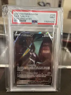 Pokemon TCG Noivern v Evolving Skies Holo Alt Art Card 196/203 PSA 9 - Image 1