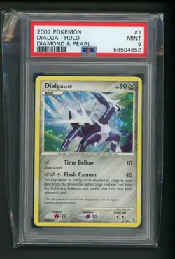 Pokemon Dialga Diamond & Pearl Holo Rare #1 PSA 9 Mint - Image 1