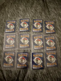 Pokemon Vintage 12 Card Mixed Lot Base Set Jungle Fossil 1st ED + Pikachu! - Image 2