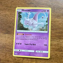 Pokemon TCG Mewtwo SM77 Black Star Promo Holo Basic 120 HP SM Promos Card - Image 2