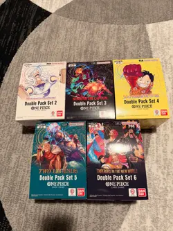 One Piece TCG Double Pack Empty Display Boxes ONLY No Packs No Cards: DP02-DP06 - Image 1