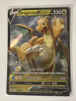 Pokemon TCG Dragonite v Full Art Holo Ultra Rare Card 049/078 NM - Image 1