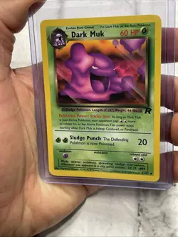 VTG Pokemon TCG Dark Muk 41/82 Team Rocket Non Holo Unlimited WOTC 2000 NM Card - Image 1