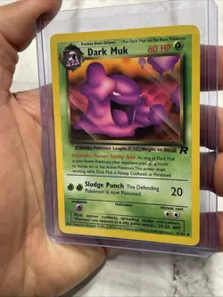 VTG Pokemon TCG Dark Muk 41/82 Team Rocket Non Holo Unlimited WOTC 2000 NM Card - Image 2