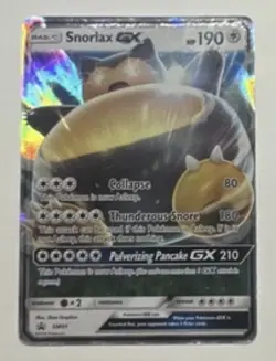 Snorlax GX + Snorlax XY179 English Holo Foil Pokemon TCG 2-Card Lot - Image 2