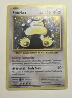 Snorlax GX + Snorlax XY179 English Holo Foil Pokemon TCG 2-Card Lot - Image 4