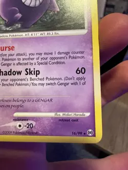 Pokemon TCG Gengar 16/99 Arceus Rare 2009 NM/LP English Card - Image 4