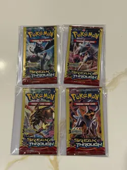 Breakthrough Dollartree Sealed Booster Pack Art Set Sealed Pokemon Card TCG - Image 1