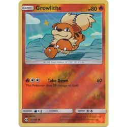Growlithe 21/149 Sun & Moon Reverse Holo Pokemon Card NM - Image 1