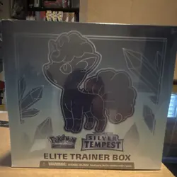 Pokemon TCG Sword & Shield Silver Tempest ETB Alolan Vulpix 65 Cards 2022 - Image 1