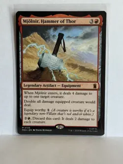 MTG TCG Marvel Super Heroes Mjolnir, Hammer of Thor 0146 Regular Mythic - Image 1