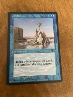 Magic MTG Twiddle FBB German 4th Edition LP - Image 1