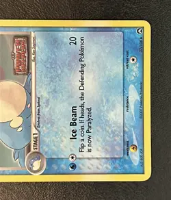 Pokemon TCG Sealeo 37/108 EX Power Keepers Reverse Holo Stamped - Image 3
