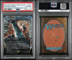 MTG Final Fantasy Buster Sword Borderless 0351 Foil PSA 10 GEM MT - Image 3