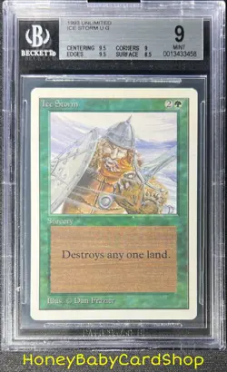MTG Unlimited Edition 1993 Ice Storm BGS 9.0 MINT Old School 93/94 - Image 1