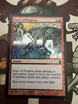 Price of Progress -Foil Near Mint MTG Premium Deck Series: Fire and Lightning NM - Image 1