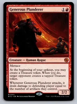 Generous Plunderer 11 Outlaws of Thunder Junction: The Big Score MTG NM - Image 1