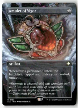 Amulet of Vigor Borderless 103 MTG LCC R NM - Image 1