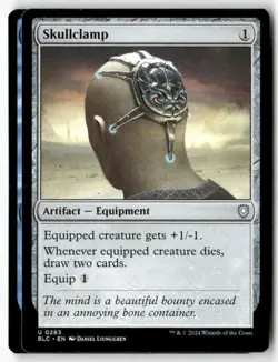 Skullclamp 283 MTG BLC U NM - Image 1
