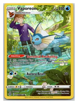 Vaporeon #TG02/TG30 SWSH09: Brilliant Stars Trainer Gallery Pokemon Ultra Rare - Image 1