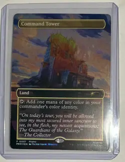 MAGIC The Gathering - COMMAND TOWER - LAND - P 0001 PROMO FOIL - Image 1
