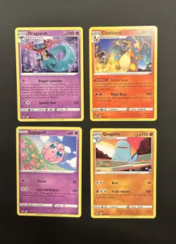 Pack of 4 - New 2025 McDonalds Happy Meal Pokemon Dragon Discovery Cards- - Image 1
