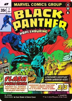 King T'Challa Foil Comic Showcase Marvel Super Heroes NM MTG - Image 2