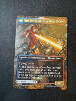 MTG Marvel Super Heroes Tony Stark Borderless 0350 Non-Foil - Image 2