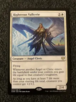 Magic The Gathering MTG - Righteous Valkyrie - Kaldheim - Image 1