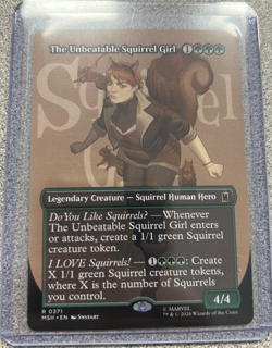 MTG Marvel Super Heroes The Unbeatable Squirrel Girl Borderless Non Foil R 0371 - Image 1