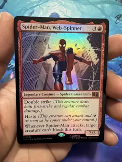 1x Spider-Man, Web Spinner Foil (Commander: Marvel Super Heroes) Mythic 0832 - Image 1