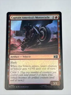 Captain America's Motorcycle (681/1182) Marvel Super Heroes Commander NM FOIL - Image 1