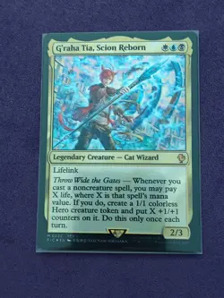 G'raha Tia, Scion Reborn, Surge Foil, Final Fantasy, Magic MTG NM FIC - Image 1