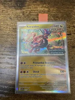 Koraidon SVP 091 Pokemon Temporal Forces Prerelease STAFF Promo - Image 1