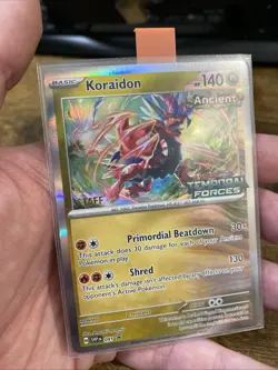Koraidon SVP 091 Pokemon Temporal Forces Prerelease STAFF Promo - Image 2