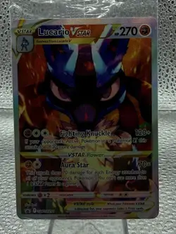 Pokemon TCG Lucario VSTAR SWSH291 Promo Holo Black STAR (SEALED) Crown Zenith - Image 1